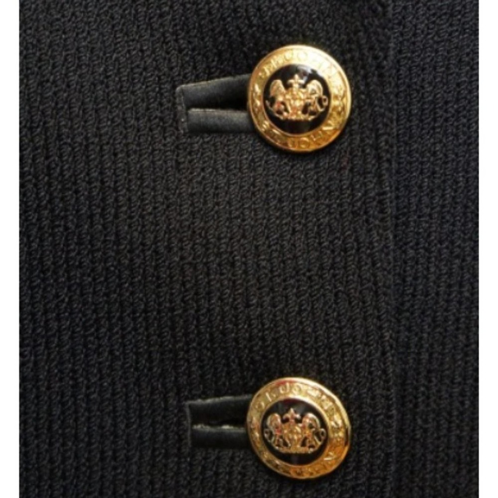 ST. JOHN KNITS BASIC BLACK SANTANA KNIT BLAZER 10 - Picture 10 of 15